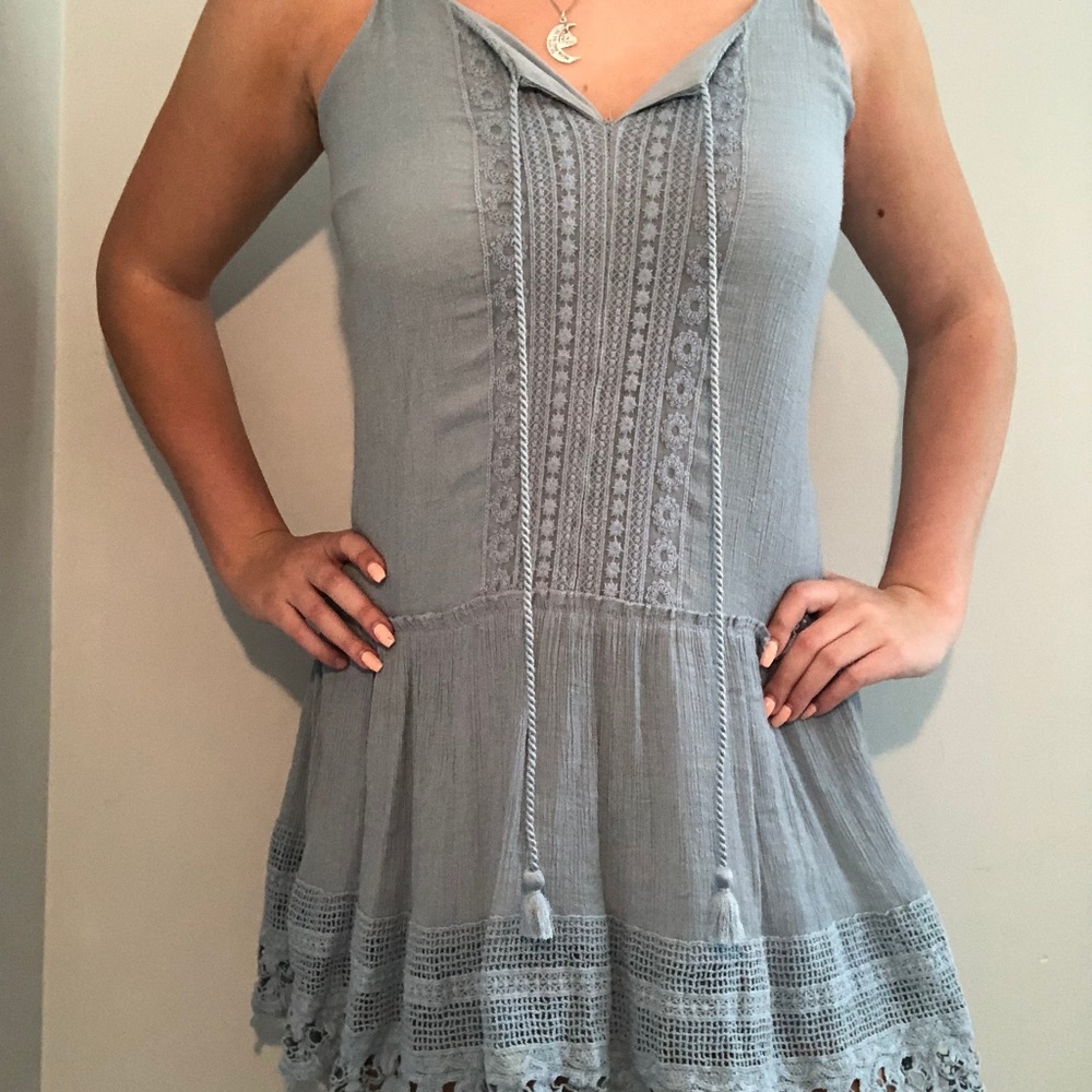 blue summer dress